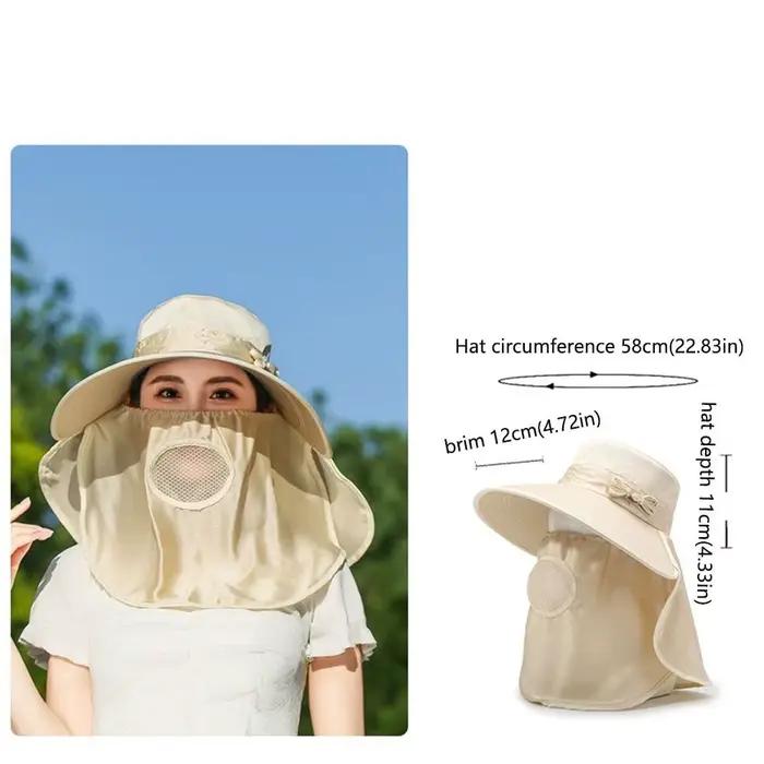 Chapeau de soleil à visière large et légèrement respirant pour femme
