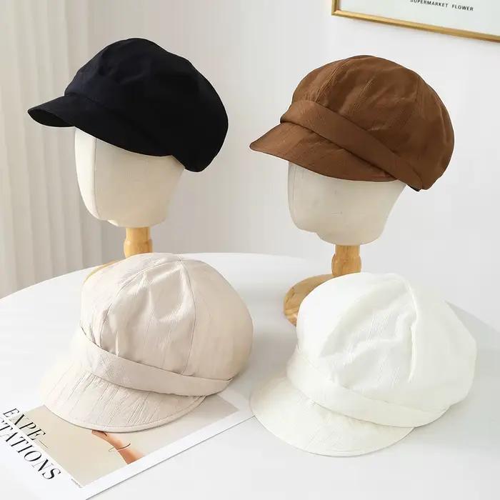 Béret de peintre coréen rétro britannique pour femme