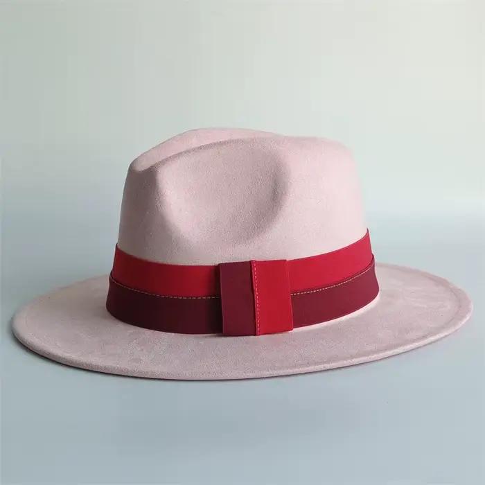 Camel 7 cm chapeau en daim