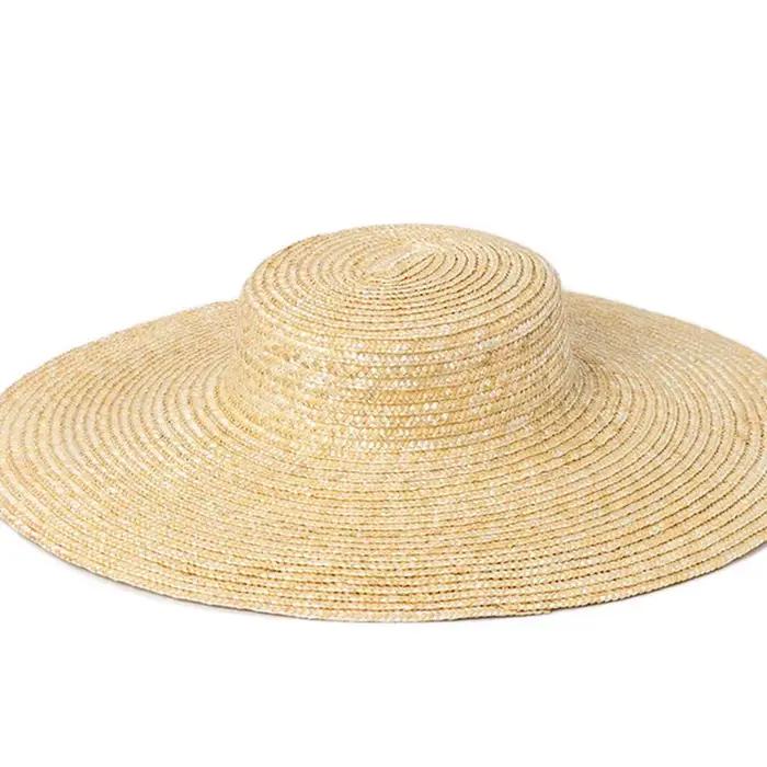 Grand chapeau d'été à large bord de 15cm pour femmes
