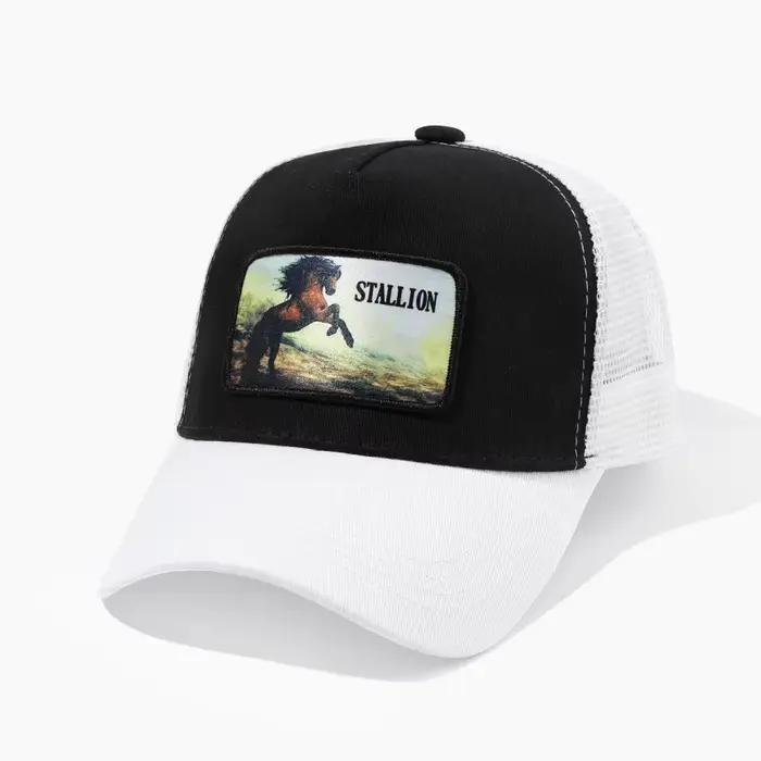 Casquette de baseball protection solaire en polyester brodée cheval bec de canard style sportif pour femmes occasions diverses