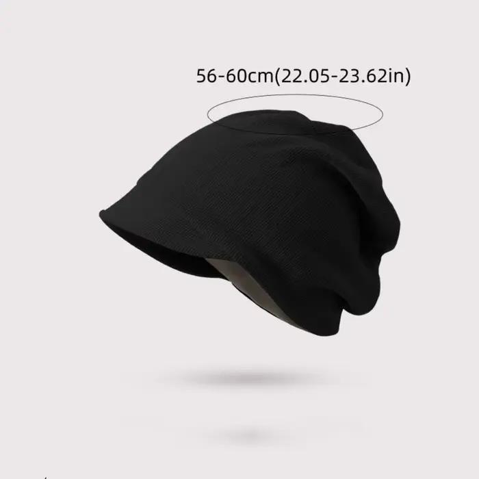 Casquette de chimio en coton épais protection oreilles style unique pour femmes toutes saisons extérieur multicolore tricoté