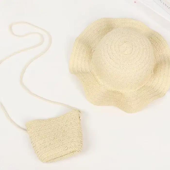 Ensemble chapeau de paille pour filles