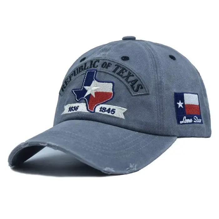 Casquette de baseball brodée République du Texas
