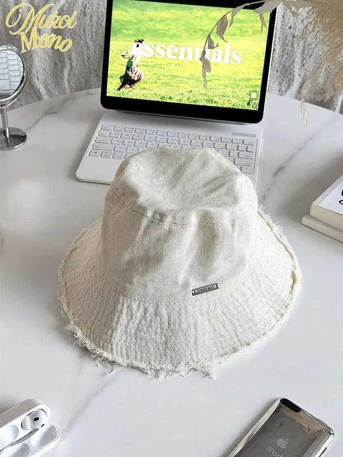 Chapeau de soleil bohème Panama à large bord pour femme