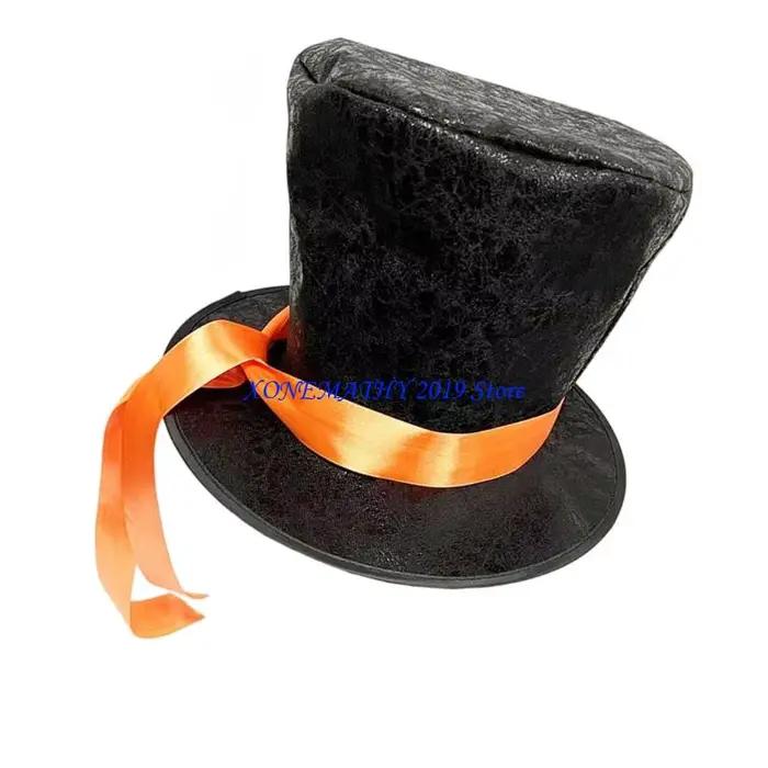 Chapeau seau avec ceinture en ruban mandarine F42F