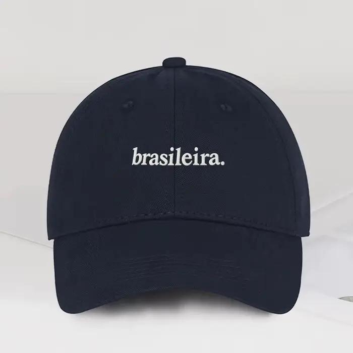 Casquette de baseball brodée multicolore « brasileira »