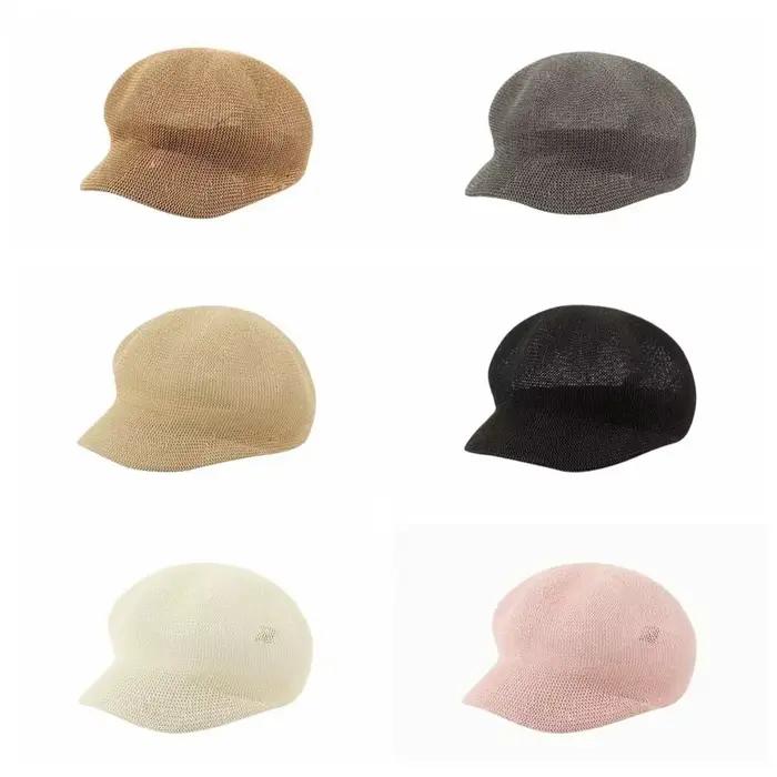 Casquette élégante unie en tissu respirant pour femme