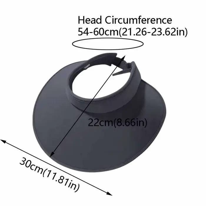 Chapeau de soleil pliable anti-UV à large bord avec protection solaire