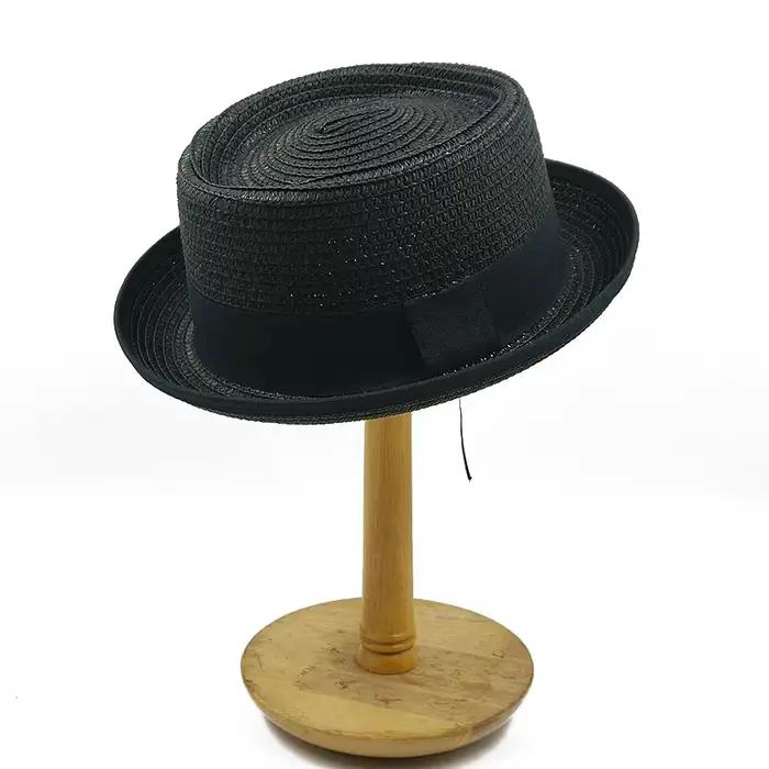 Petit chapeau haut-de-forme bouclé pour hommes et femmes