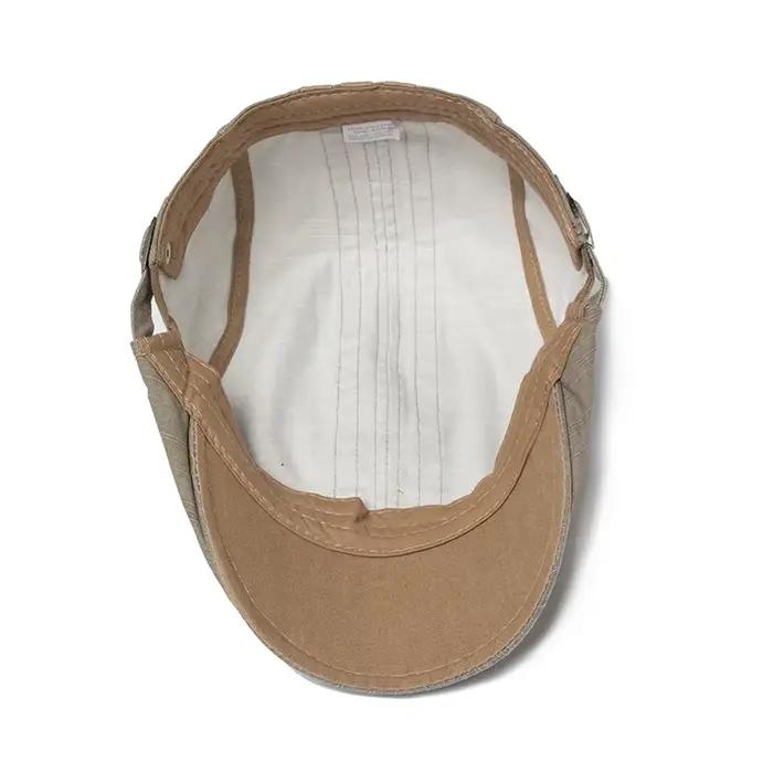 CNTANG nouveaux hommes béret mode broderie casquette plate visière d'été pour homme