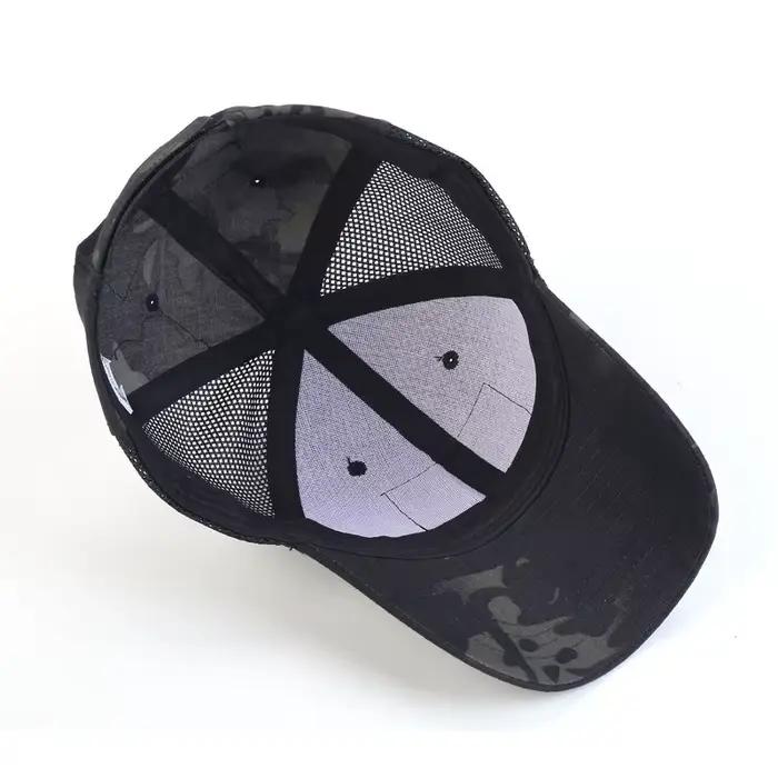 Casquette réglable en maille camouflage Multicam pour activités de plein air