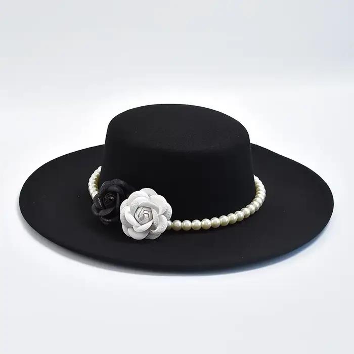 Chapeau Fedora de Style français pour femmes