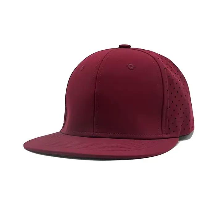 Logo personnalisé chapeau de Baseball à bord plat entièrement fermé pour femmes et hommes été en plein air Hip Hop casquette Snapback Gorras casquettes en maille imperméable