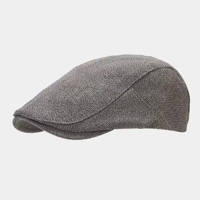 Bérets en lin vintage pour hommes et femmes