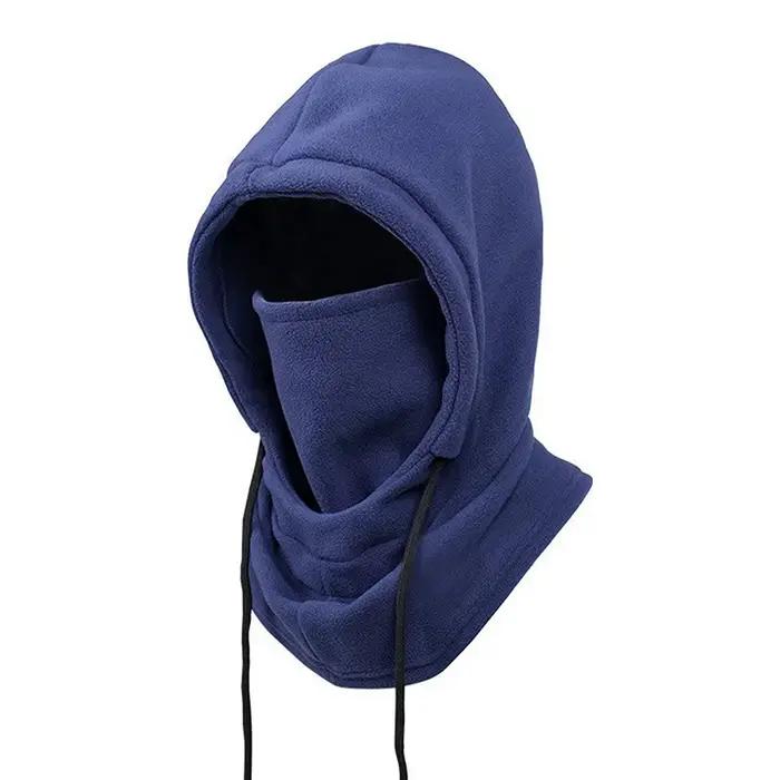 Chapeau chaud d'hiver avec masque et cache-cou unisexe cagoule
