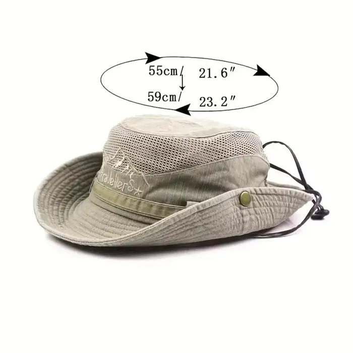Chapeau de pêcheur en maille respirante pour hommes