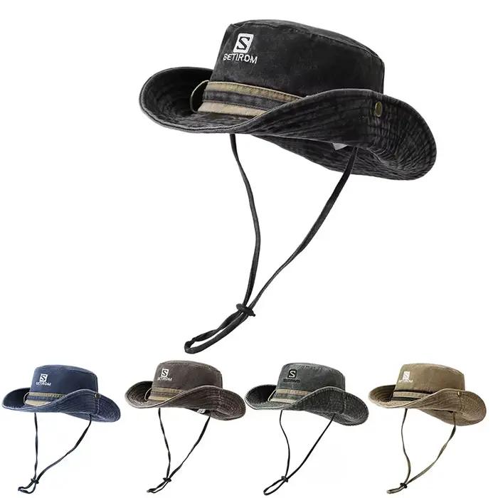 Casquette de cowboy occidentale d'été pour femmes à grande circonférence de tête