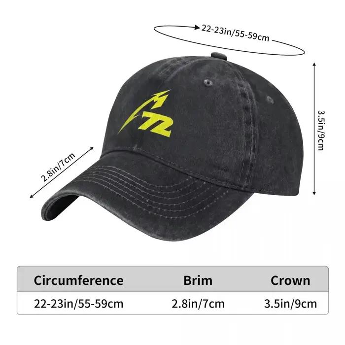 Casquette de baseball en tissu denim Metallicas M72 Word Tour pour homme et femme, occassions spéciales et sportives