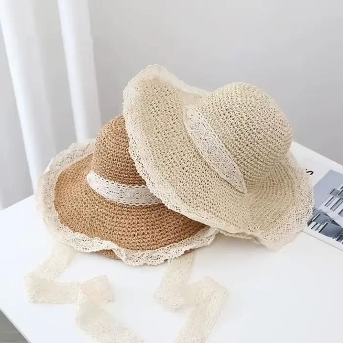 Chapeau de soleil de plage d'été pour femmes