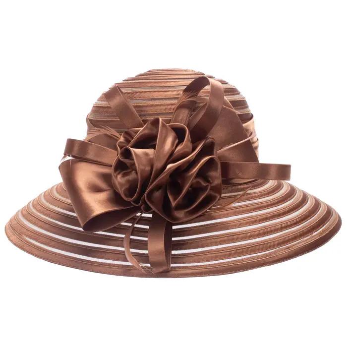 Lawliet-Chapeaux de Sum à large bord pour femmes