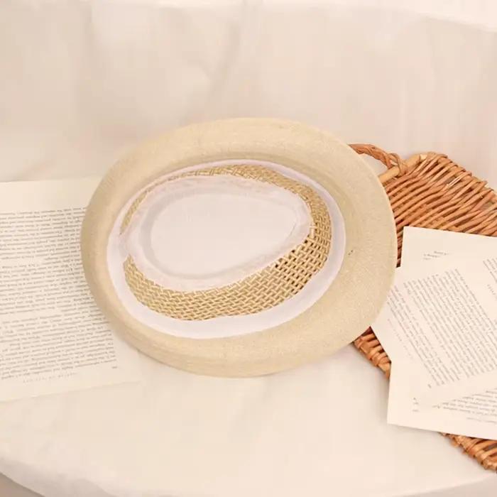 Chapeau de paille unisexe pour enfants
