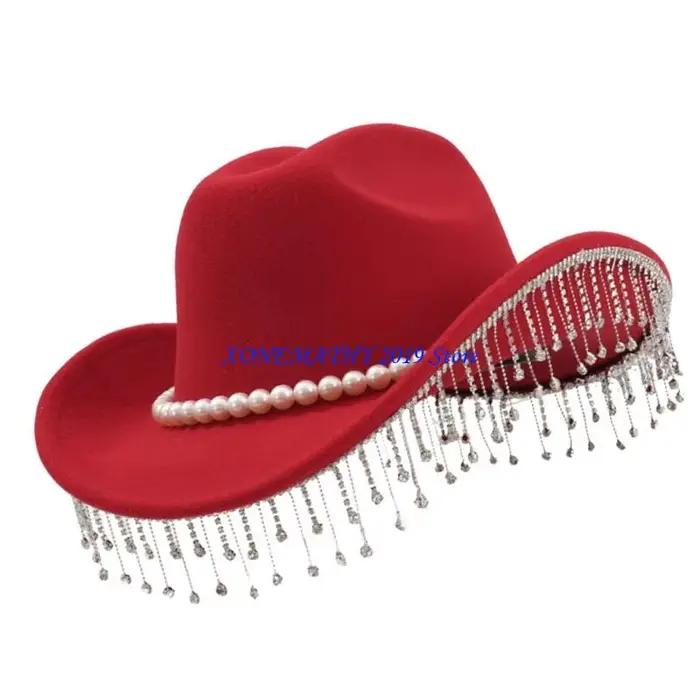 Chapeaux cowboy en laine confortables F42F pour usage quotidien unisexe style sport adapté aux quatre saisons occassions extérieures et intérieures à offrir pour toutes les occasions