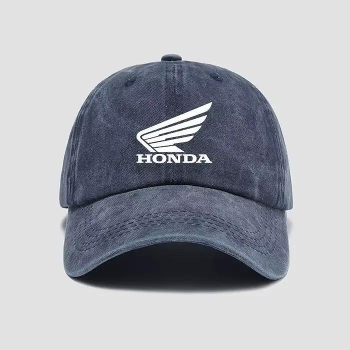 Casquette de baseball personnalisée avec logo de course moto Honda Sunshade pour hommes et femmes