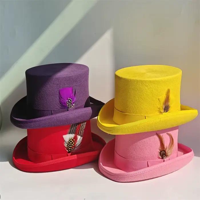 Chapeau violet 100% laine pour hommes et femmes