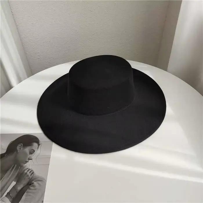 Flatcap nouveau français élégant casquette plate Dame chapeau rétro large bord feutre