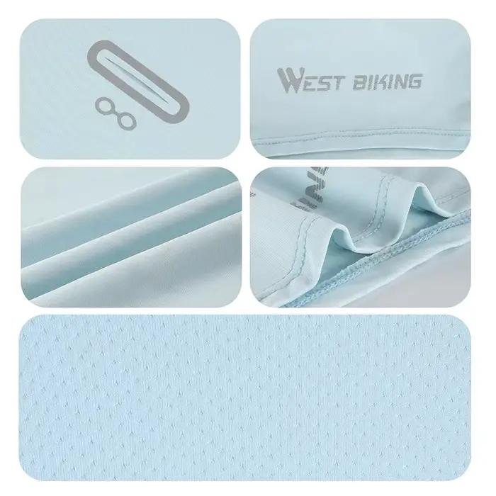 WEST BIKING-Casquettes de cyclisme respirantes à motif photochromique UV