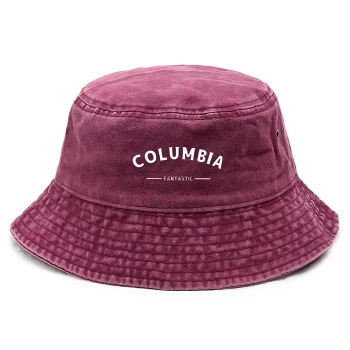Chapeau seau délavé en coton personnalisé