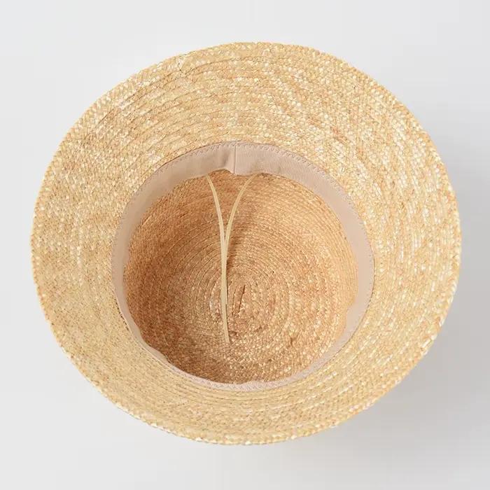 Nouveau chapeau bob en paille tendance pour femme