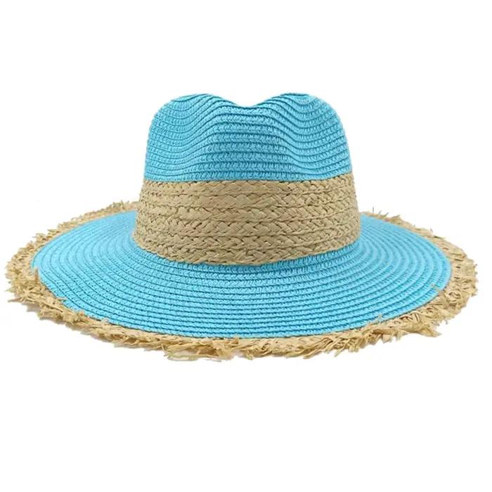Chapeau de paille avec logo M pour hommes et femmes