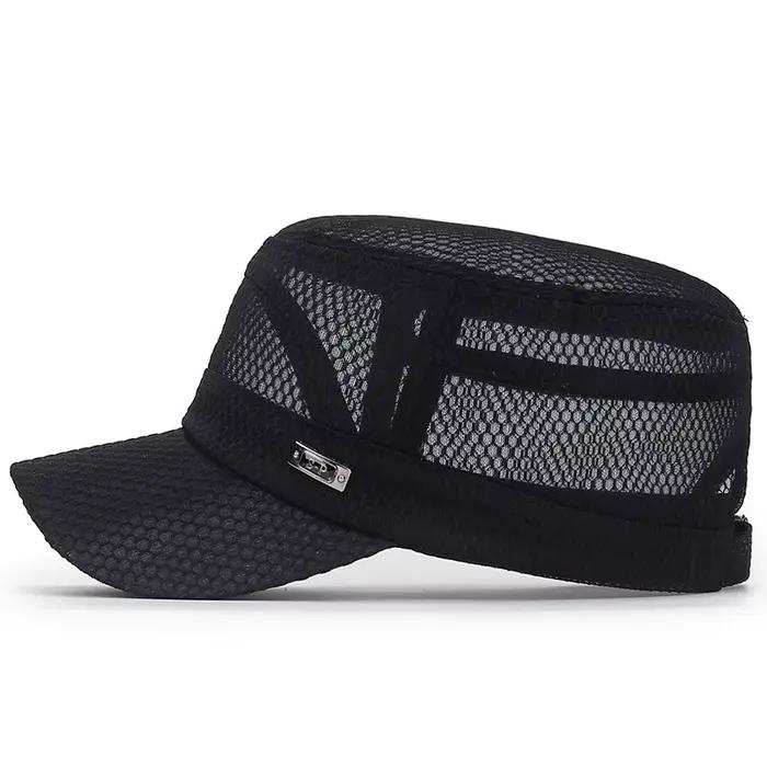 Nouveau chapeau d'été en fer à visière plate pour homme