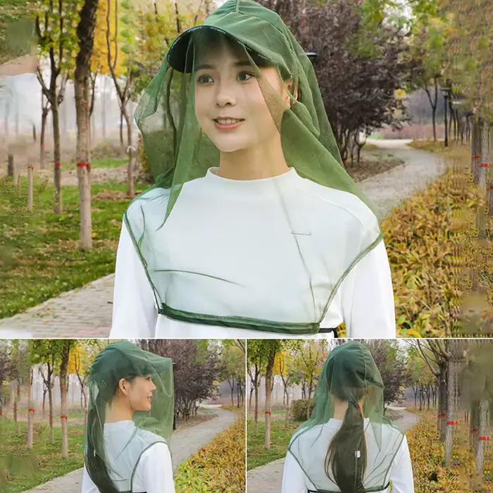 Casquette de pêche en plein air anti-moustique