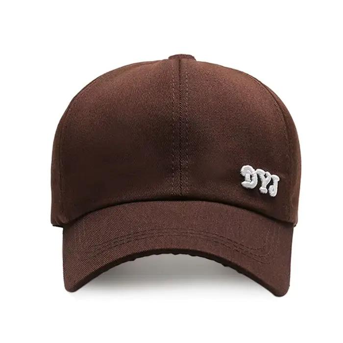Casquette de baseball en coton avec trou pour queue de cheval