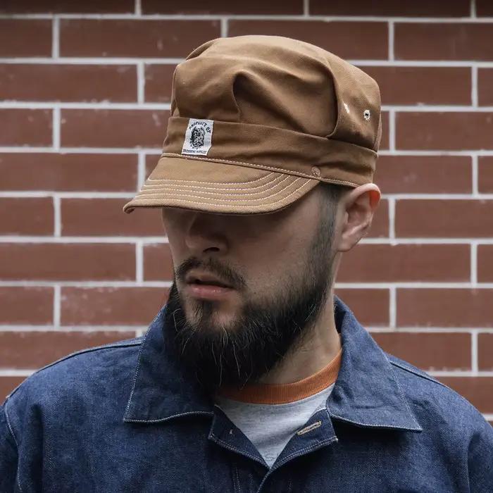 Chapeau d'ingénieur ferroviaire Bronson Casquette de conducteur de train de style robuste vintage réglable