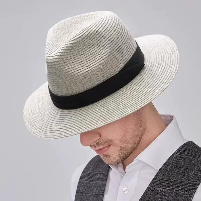 Chapeaux de soleil Panama grande taille XL61-64cm pour hommes et femmes