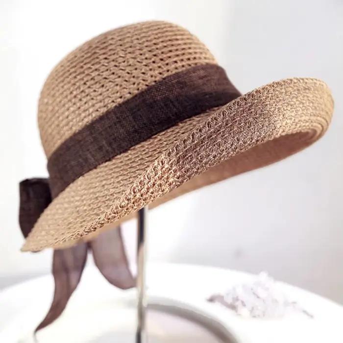 Chapeau de paille d'été pour femmes