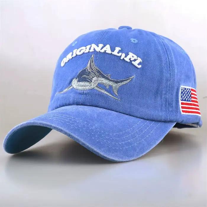 Chapeau de baseball à broder en style FL Shark