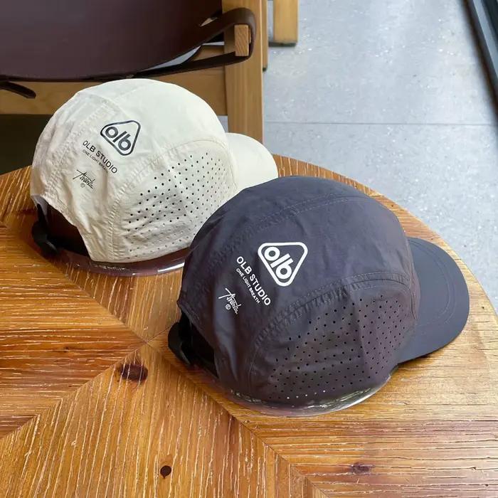 Casquette de baseball à séchage rapide à visière courte pour hommes et femmes