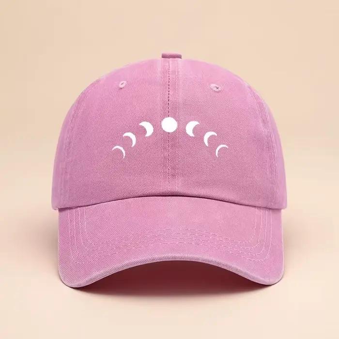 Chapeaux de camionneur rétro classiques conception de Phase de lune casquette de Baseball réglable unisexe chapeaux de voyage en acrylique pour l'extérieur pour toutes les saisons