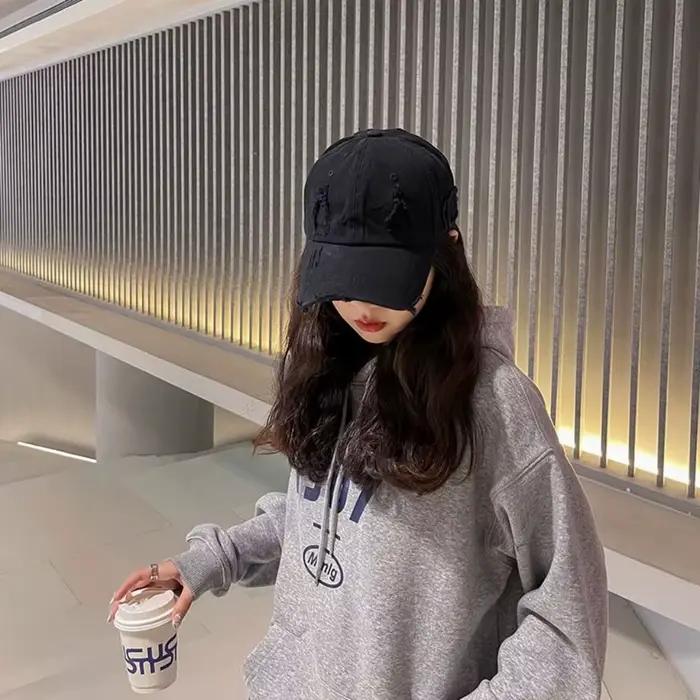 Hip Hop Porté Trou Visage Cap pour Femmes Hommes