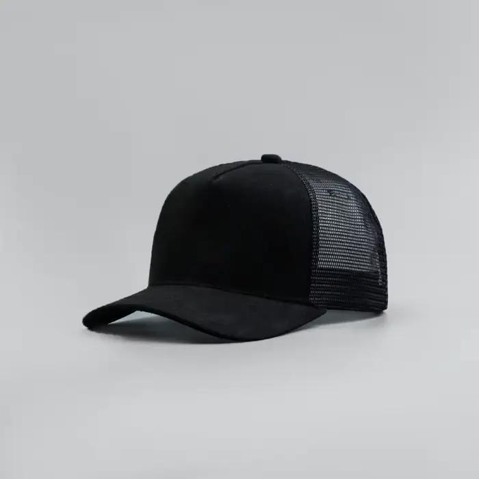 Casquette de Baseball en daim à cinq panneaux avec Logo personnalisé pour hommes et femmes