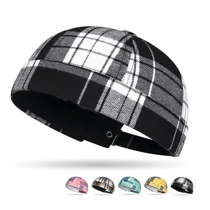 Grand chapeau Tang en peau de Melon à carreaux
