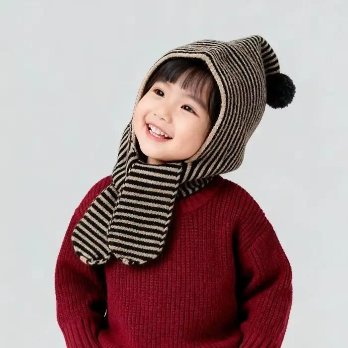 Chapeau écharpe 2 en 1 pour enfants