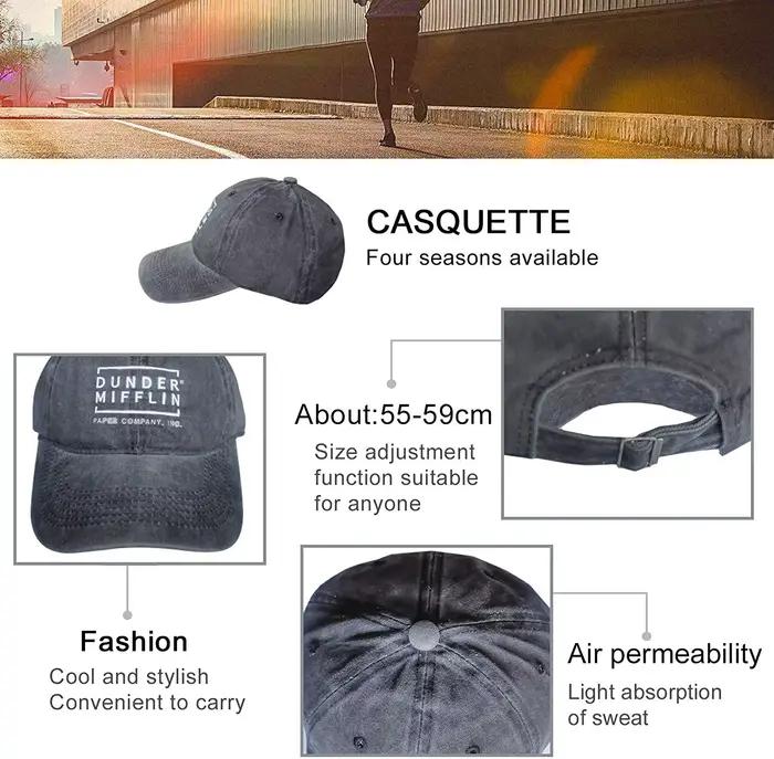 Casquette en Denim Boston Terrier pour hommes et femmes