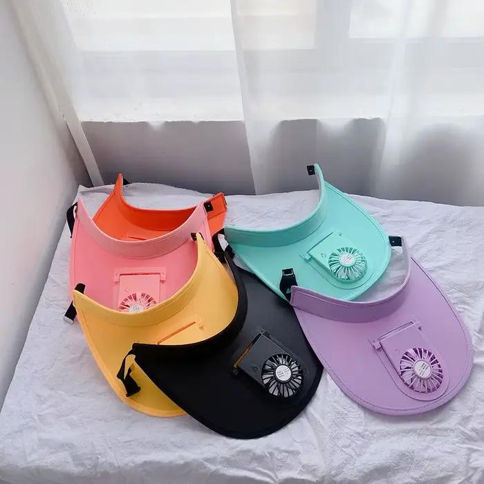 Chapeau de soleil anti-UV tendance à large bord avec ventilateur intégré