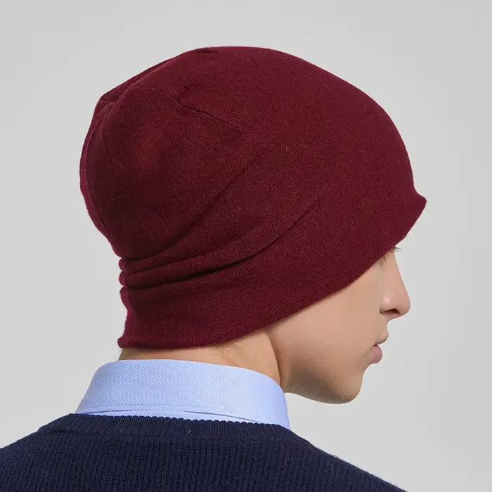 Bonnet en cachemire pour homme et femme
